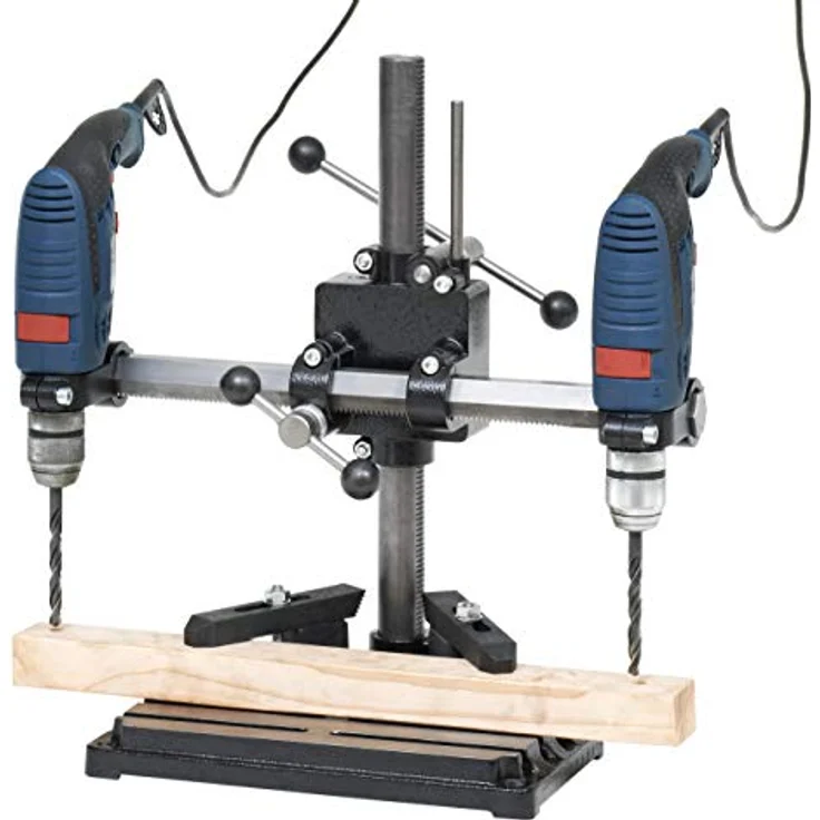 WABECO Bohrständer Fräsständer BF1243 mit Spannpratzen Satz 10-teilig vertikal/horizontal Säule 750 Ausleger 500 mm - Preisvergleich – Bild 4