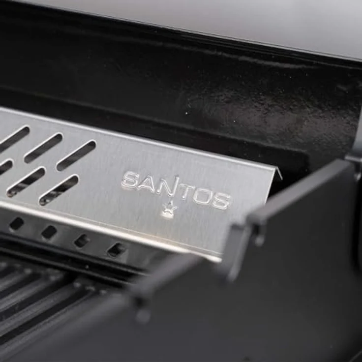 SANTOS S-518 Pro Edelstahl Gasgrill mit 5 Hauptbrennern, Backburner, 800°C Steakzone und beleuchteten Drehreglern – Bild 6