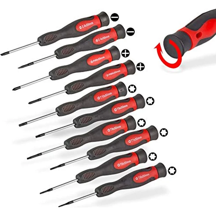 Schlitz Kreuz Schraubendreher Schraubenzieher Satz 44tlg. Set magnetisch – Bild 3