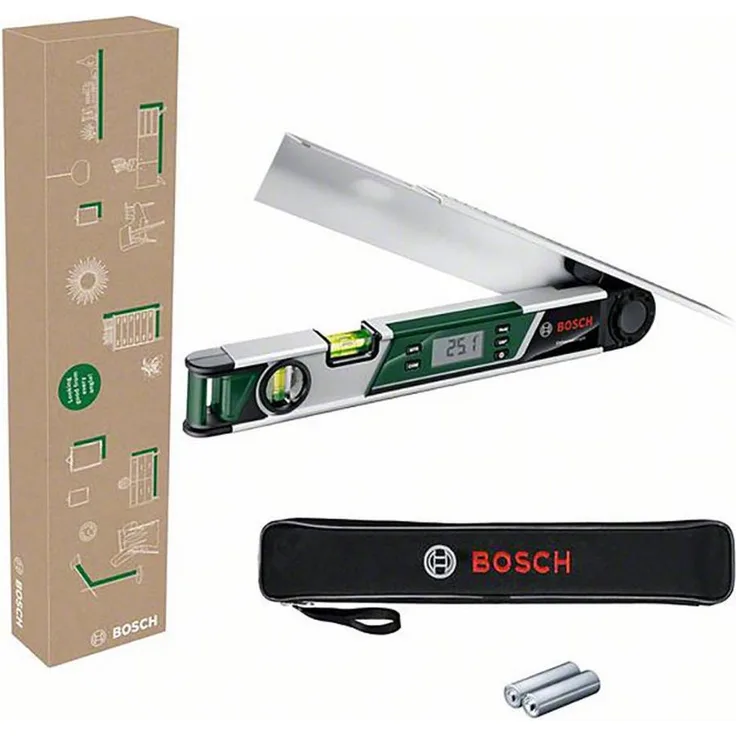 Bosch Home & Garden Winkelmesser UniversalAngle, Schenkellänge 40 cm, Messbereich 0°bis 220°, eCommerce-Karton