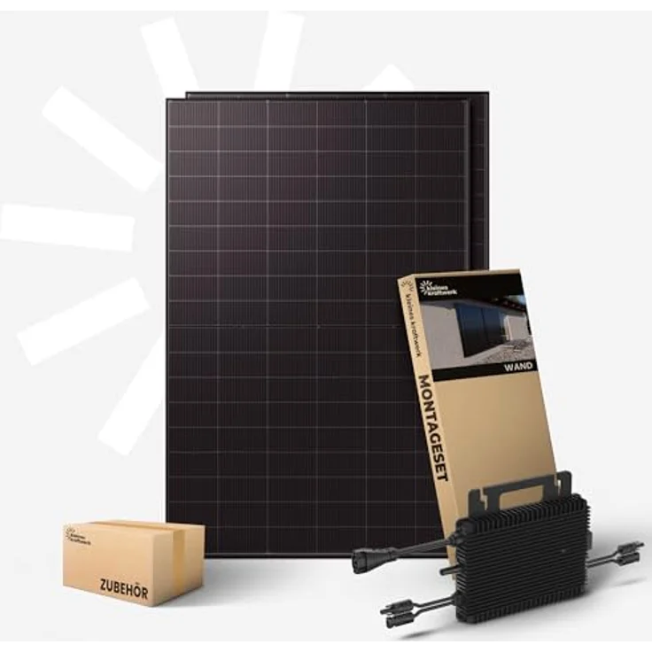 Kleines Kraftwerk Duo XL, 1000W Balkonkraftwerk mit 800W Wechselrichter, WiFi & Bluetooth, 2x500W bifaziale Solarmodule, 5 m Kabel – Bild 2