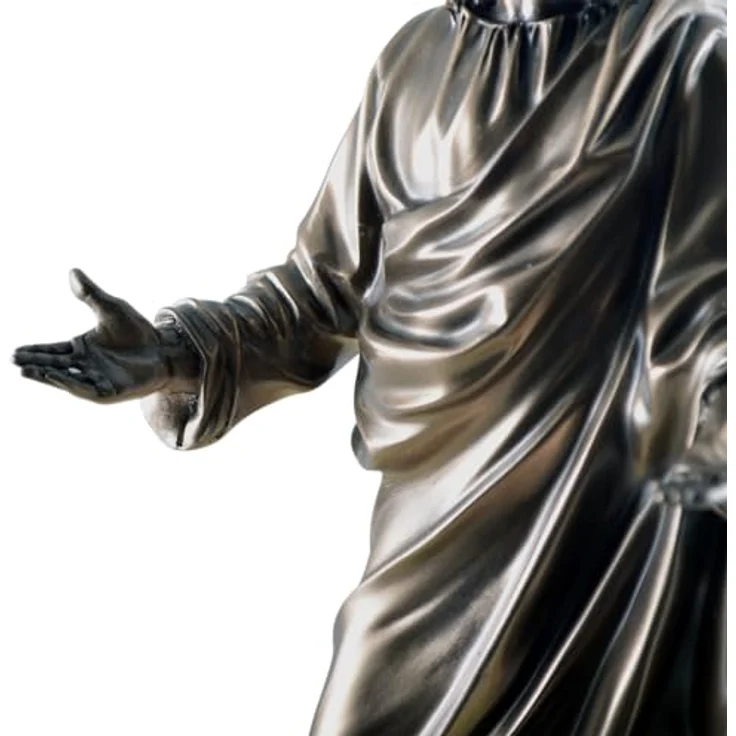Jesus als Prediger bronzierte Figur Christentum Kreuz Dekoration – Bild 11