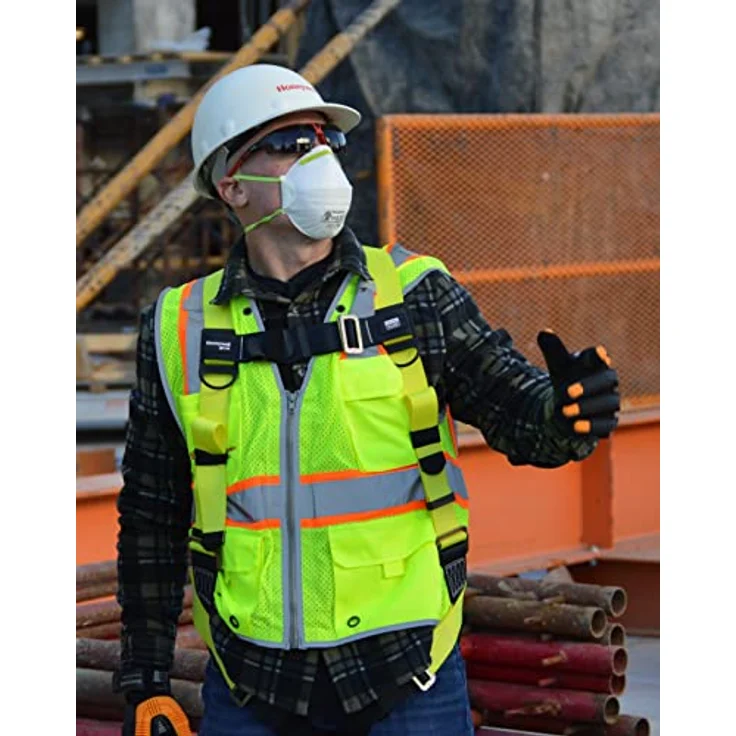 Honeywell Miller 1036294 H100 Sicherheitsgurt 2 pt MB 2LO mit Gurtband vorne, Universalgröße, 140 kg Maximalgewicht – Bild 3