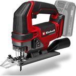 Einhell Akku-Stichsäge TE-JS 18/100 Li-Solo Power X-Change, 18 V, 100 mm Schnitttiefe, 26 mm Hubhöhe, max. 45° Schrägschnitte, inkl. Sägeblatt, ohne Akku