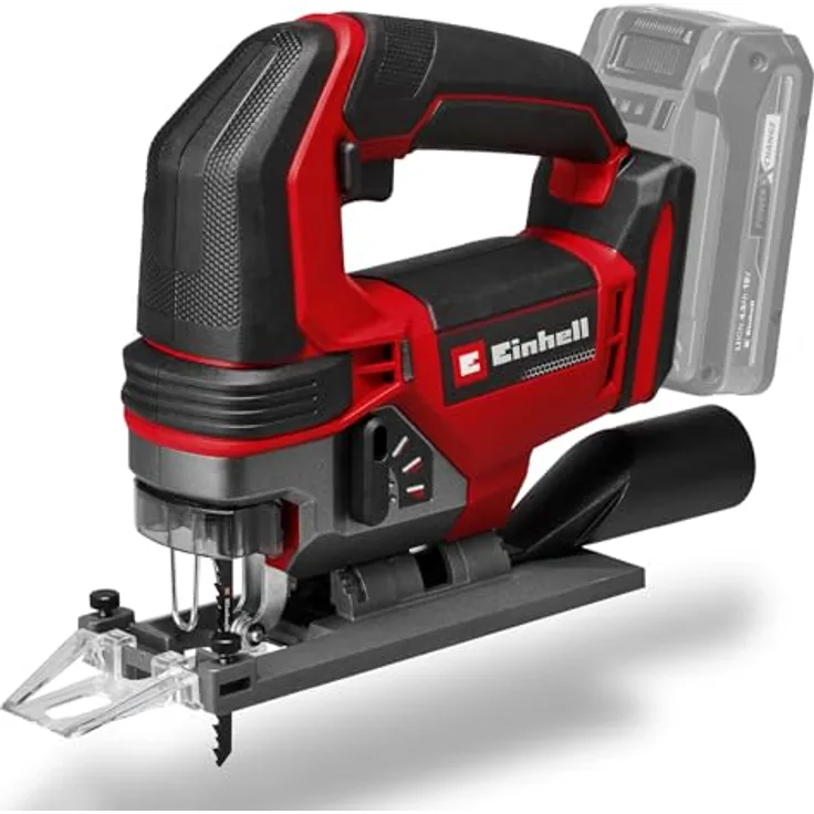 Einhell Akku-Stichsäge TE-JS 18/100 Li-Solo Power X-Change, 18 V, 100 mm Schnitttiefe, 26 mm Hubhöhe, max. 45° Schrägschnitte, inkl. Sägeblatt, ohne Akku