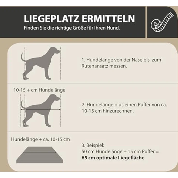 Rohrschneider Hundebett Made in EU | Hundematte mit Anti-Rutsch | strapazierfähiges Hundekissen für kleine, mittelgroße & große Hunde | Katzenbett | inkl. Futternapf | Gr. 3 (grau, 120 x 75 x 7 cm) – Bild 3