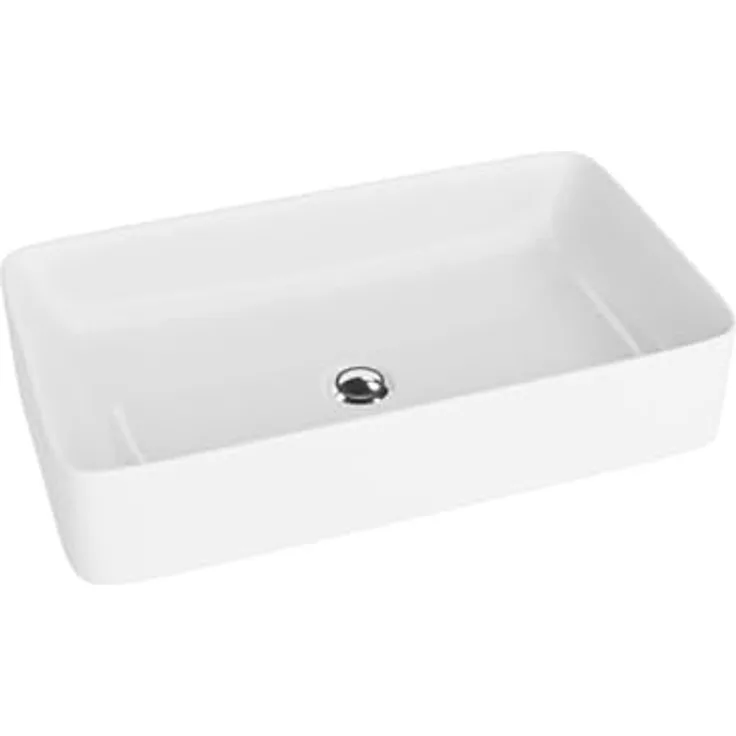 Lavita Pasana 60cm White Countertop Washbasin - Sanitärkeramik, Nablatowa