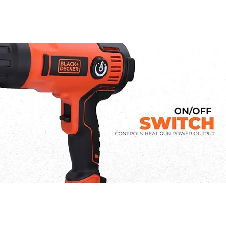 Black + Decker KX2200K-QS KX2200K-QS-Decapador Térmico 2.000W de Alto Rendimiento Con maletín, 2000 W, 230 V – Bild 5