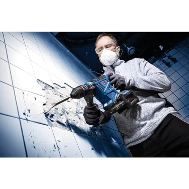 Bosch Akku-Bohrhammer EXBH18V-32F, leistungsstark mit BITURBO BRUSHLESS-Technologie und Vibration Control, kabellos, XL-BOXX – Bild 5
