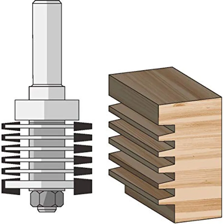 FAMAG Verleimfräser HM 39,7x34x95mm, Schaft 12mm - 3158.939