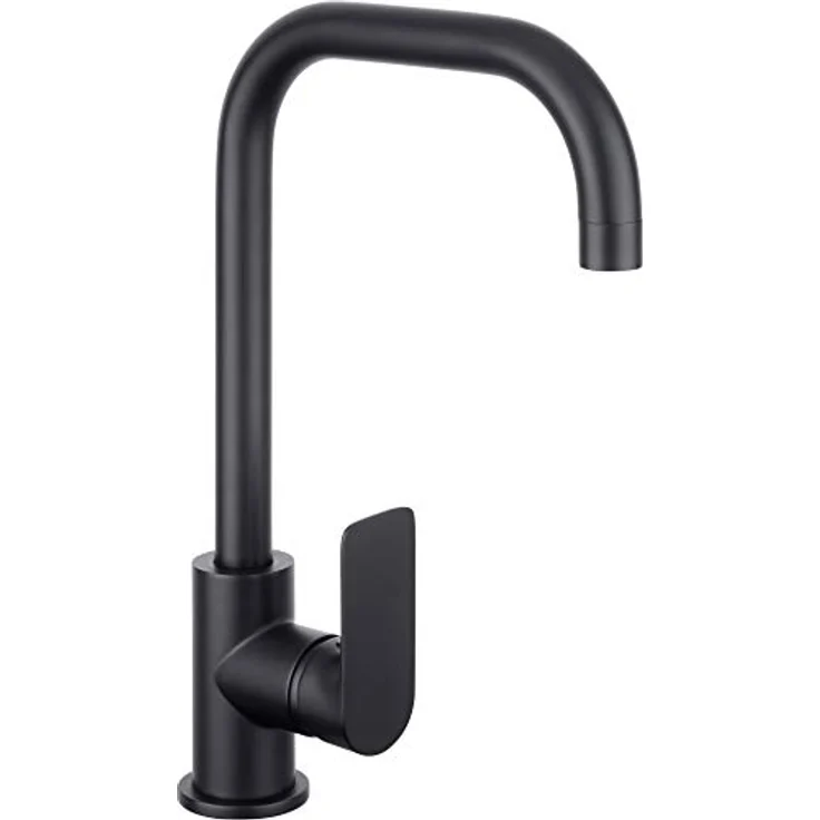 CORNAT Küchenarmatur Spültischarmatur Edition Black, EHM-H, HD, schwarz, rund mit schwenkbarem Auslauf und langlebiger Keramikdichtung – Bild 1