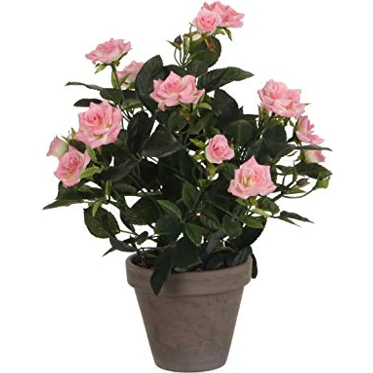 MICA Kunstpflanze, Polyester, Rosa, H33 x Ø25 cm