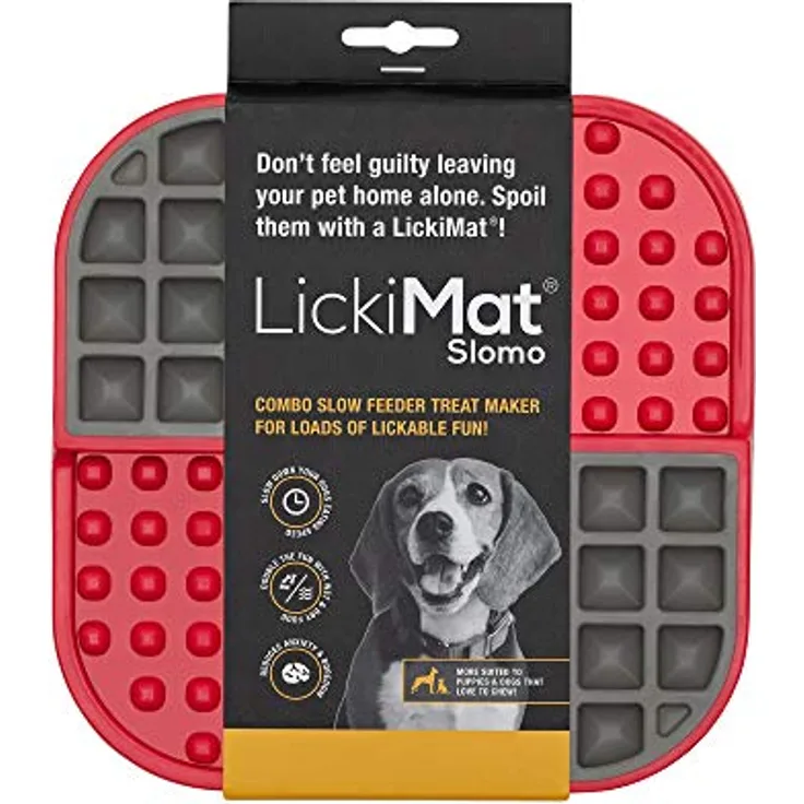 LICKIMAT Slomo Red, 1 Stück (1er Pack)