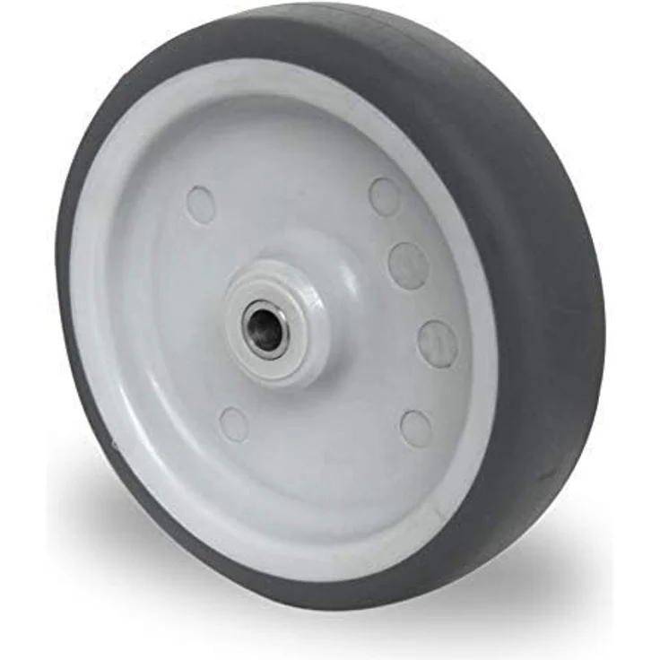 Contorion CASCOO Lenkrolle ø 100 mm P2T2, galvanisch verzinktes Stahlblechgehäuse, Gleitlager, Polypropylen grau – Bild 4