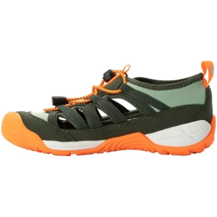 Jack Wolfskin Villi Sandal K, Unisex Sicherheitssandalen mit dämpfender EVA-Außensohle, grün, Größe 34 – Bild 3