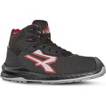 U-Power Stoccolma ESD S3 CI SRC, Sicherheitsschuhe mit Airtoe-Zehenschutzkappe, durchtrittsicherer Sohle, wasserabweisendem Obermaterial, schwarz, EU 45