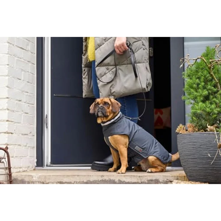 Wolters Hundemantel Outdoorjacke Modern Classic, wasserdicht, atmungsaktiv, anthrazit – Bild 2
