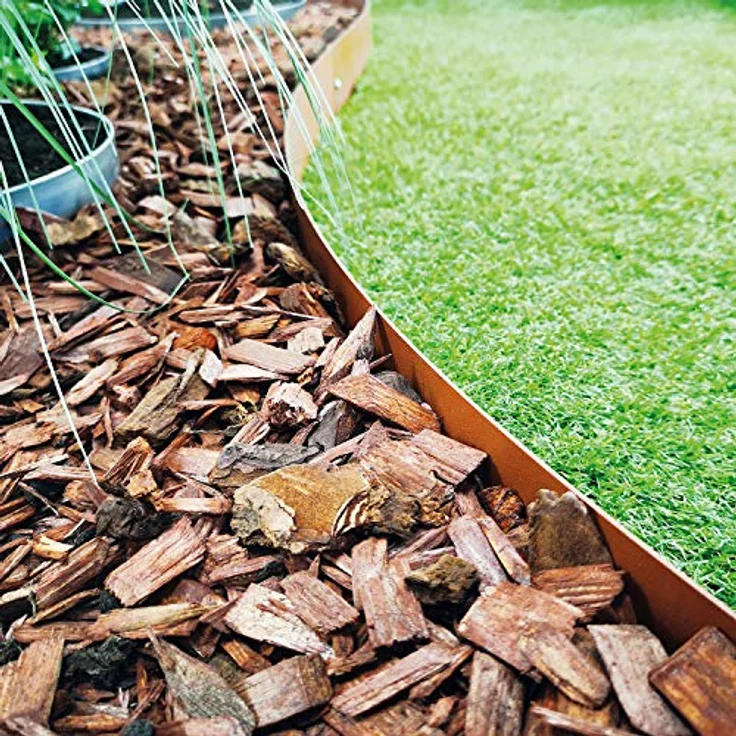 bellissa Rasenkante Spina – Beeteinfassung, Beetumrandung, Mähkante, Wegbegrenzung corten 103x16 cm Nutzlänge 2 m – Bild 5
