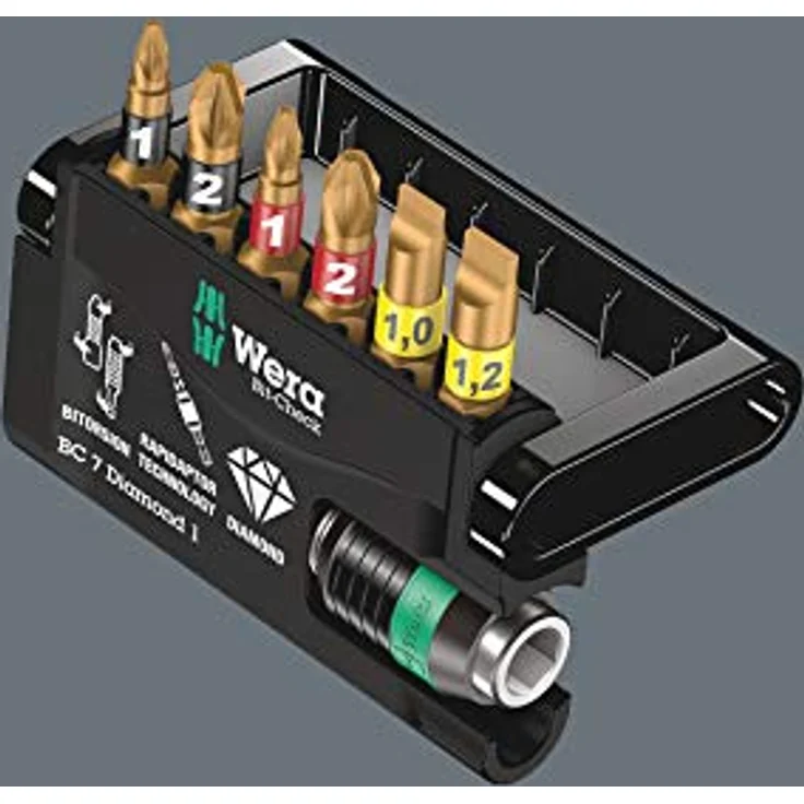 Wera Bit-Sortiment, Bit-Check 7 Diamond 1, 7-teilig, 05057416001 - Preisvergleich – Bild 4