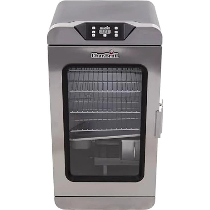 Char-Broil Digital Smoker 2.0, elektrischer Räucherofen mit doppelwandiger Isolierung, Temperaturregelung 37°C bis 135°C, Auto-Abschaltung, 4 verstellbare Roste – Bild 1