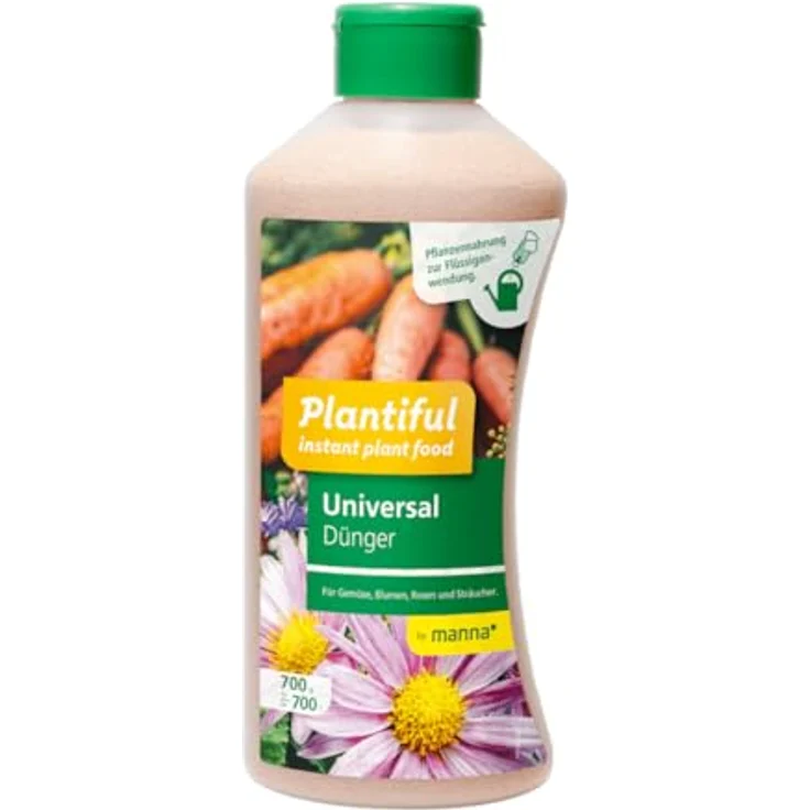 Hauert Manna Plantiful Universaldünger 700g, Instant Pflanzennahrung für Blumen, Gemüse und Sträucher, 100% wasserlösliche Nährstoffe – Bild 1