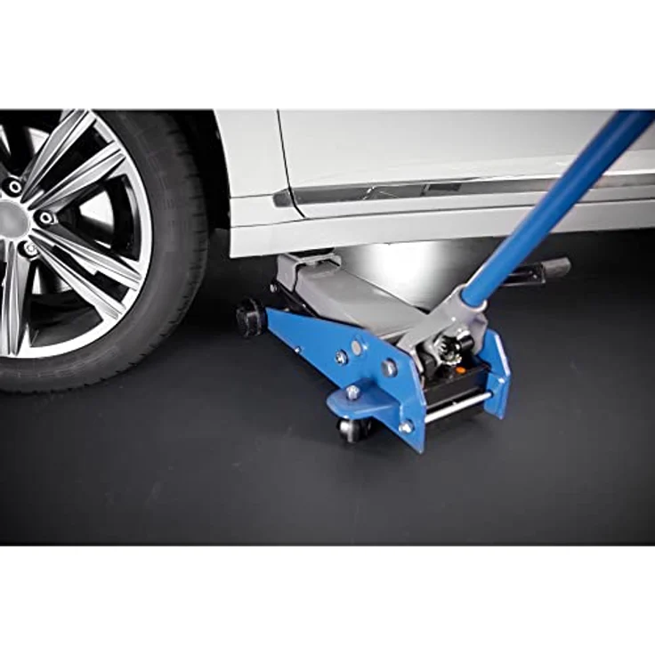 cartrend Werkstatt Rangierwagenheber mit Quick-Lift, Hydraulik, bis zu 3 Tonnen Tragkraft, Hubhöhe von 145-500 mm, gefertigt aus Qualitätsstahl – Bild 3