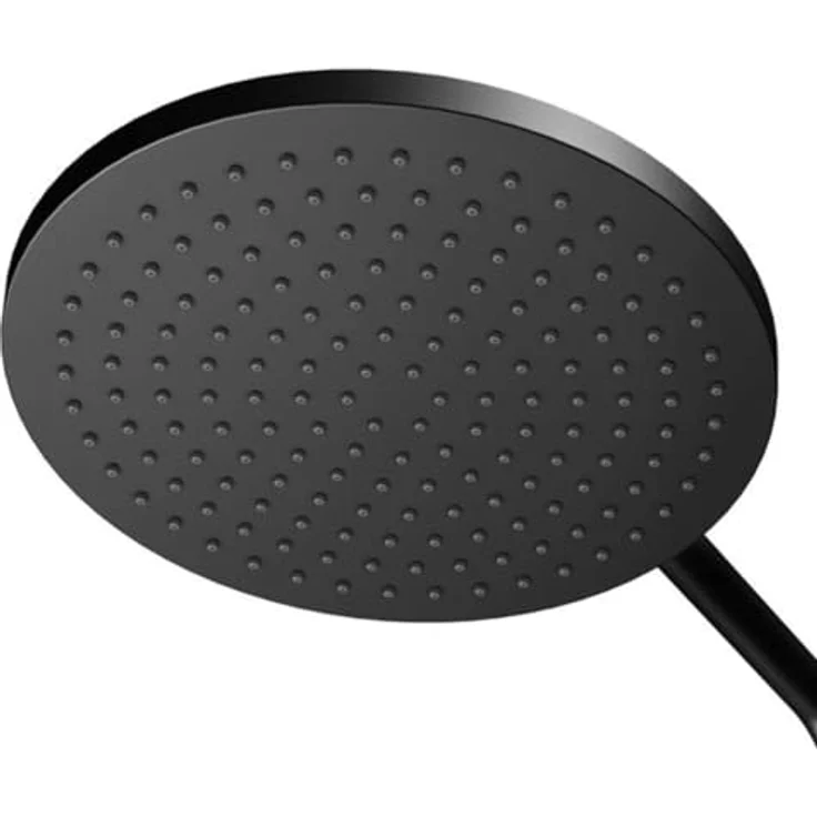 Keuco Duschsystem PLAN BLUE AP, Thermostat-Brausemischer mit schwarzer Kopfbrause, höhenverstellbar, Sicherheitsverriegelung 38°C, 250 mm rund – Bild 5