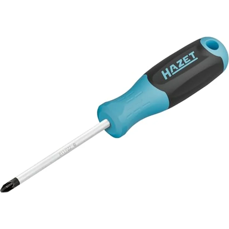 Hazet Pozidriv Schraubendreher 811-PZ2, 215 mm Gesamtlänge, ergonomischer 3-Komponenten-Griff – Bild 1