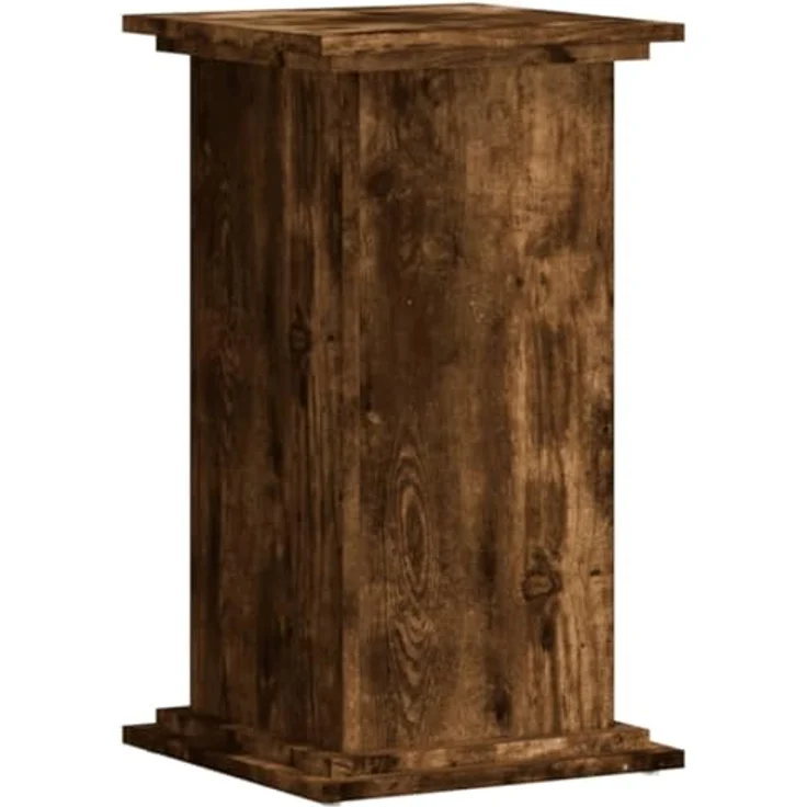 vidaXL Blumenständer Pflanzenständer Räuchereiche 33x33x60 cm Holzwerkstoff (1 St) - Robuster und zeitlos gestalteter Blumenständer in Räuchereiche – Bild 2