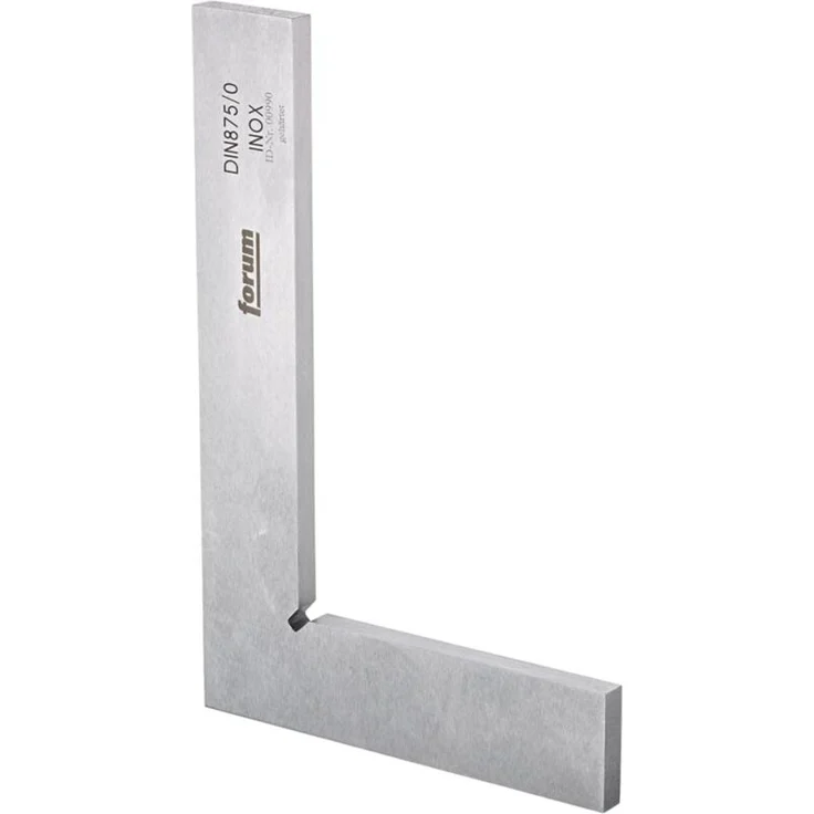 Forum Flachwinkel DIN 875/0, 75 x 50 mm, rostfreier gehärteter Stahl ohne Anschlag für präzise Messungen