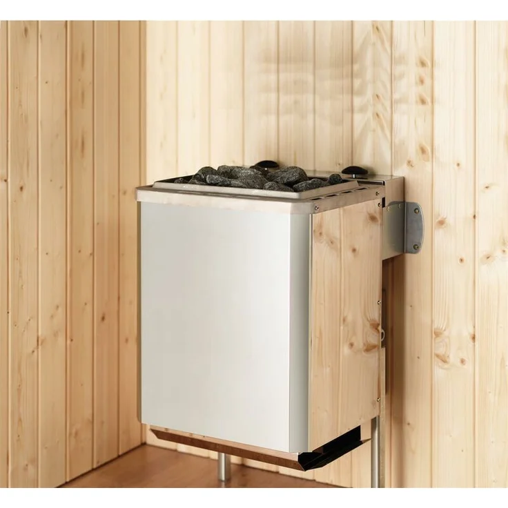 WEKA Massivholzsauna VALIDA Eck 1 GTF inkl. 5,4 kW OS Ofen Sparset 1, 189x139x203,5 cm, naturbelassen – Bild 3