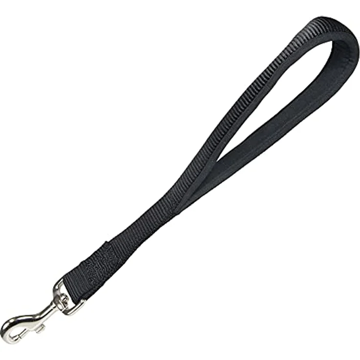 Trixie Premium kurz Hund Leine, Medium/Large, Schwarz – Bild 1