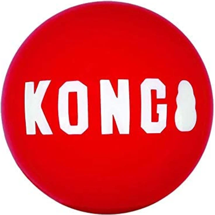 KONG Signature Bälle 2 Stück Größe S, Rot – Bild 4