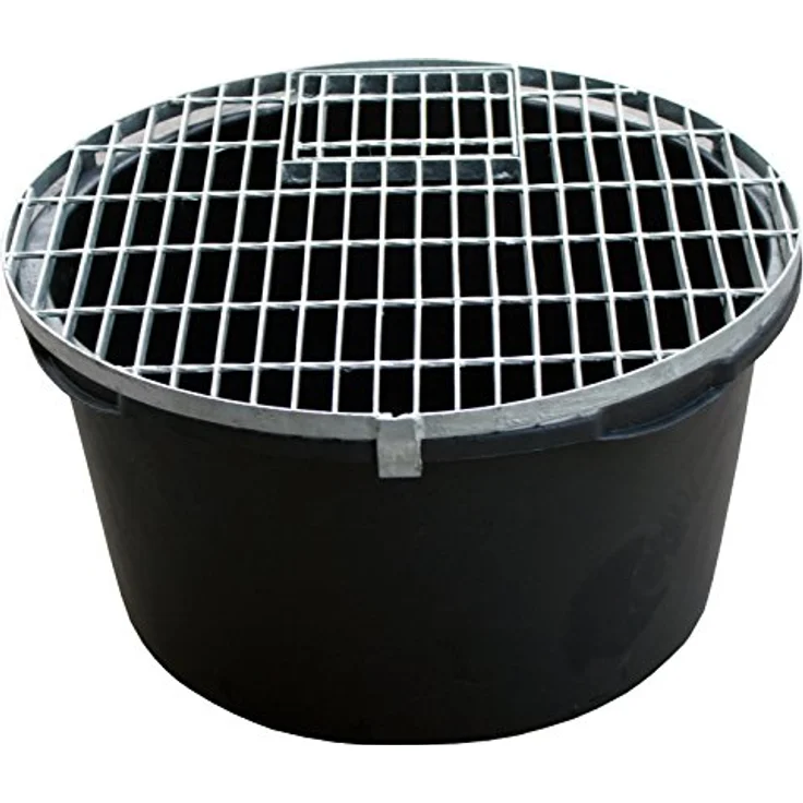Intergarden Abdeckgitter rund verzinkt D=66 cm, stabil bis 250 kg, inkl. Wartungsklappe für Wasserspiele und Rundbecken – Bild 5