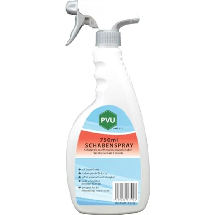 PVU Schabenspray 750ml | Hochwirksames Spray gegen Schaben | Schonendes Schaben Bekämpfung Gift | Kakerlaken Spray Küche auf Wasserbasis – Bild 1