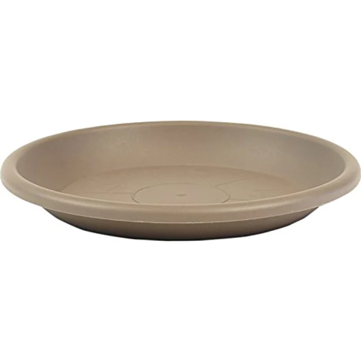 greemotion Blumentopfuntersetzer Taupe - Stabiler Untersetzer für Blumen mit 19 cm Durchmesser - Frostsicher und UV-beständig