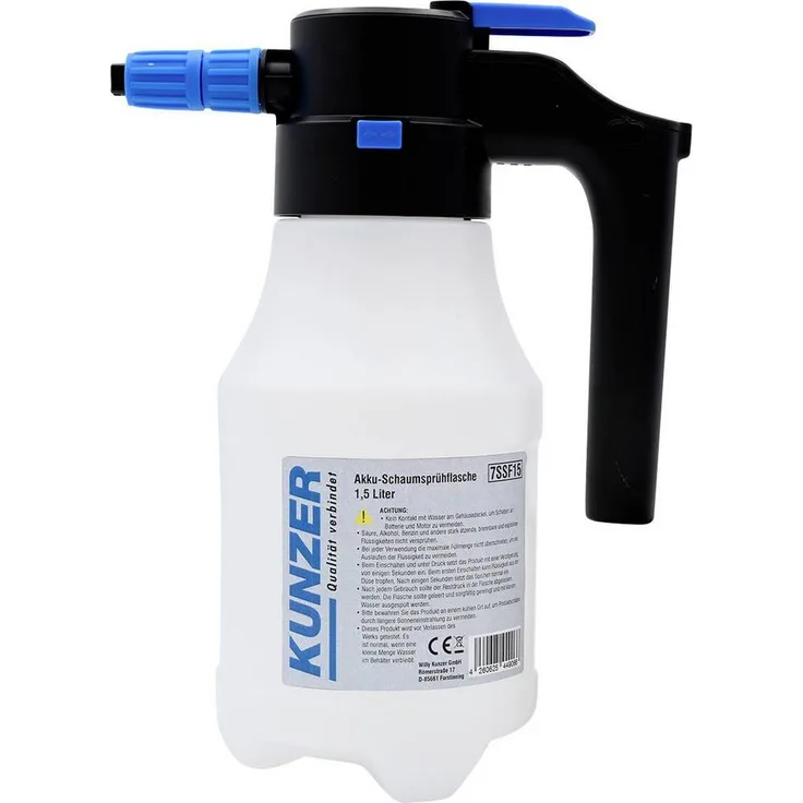 Kunzer 7SSF15 Drucksprühgerät, 1.5 l transparenter Schäumer