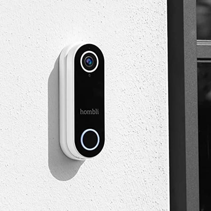 Hombli Smart Funk Türklingel mit Chime 2 mit Gegensprechfunktion | 140° Winkel Kamera mit HD 1080p Video | Bewegungserfassung & Nachtsicht | 2,4GHz WLAN | MicroSD, Cloud Speicher | IP65 Wasserschutz – Bild 4