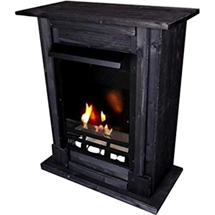 Kaminbau Mierzwa Ethanol- und Gelkamin Modell Madrid Deluxe Royal - Gratis zum Kamin das komplette Kaminzubehör - 10 Farben zur Auswahl (Schwarz) – Bild 1