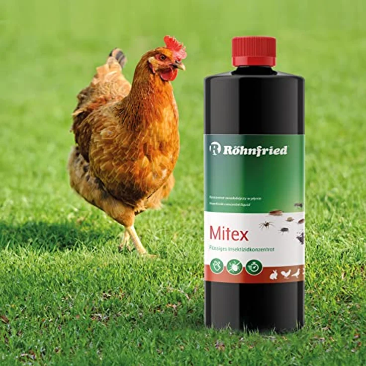 Röhnfried Mitex 1000 ml I Insektenschutz mit Langzeitwirkung I wirkt gegen rote Vogelmilbe, Milben, Ameisen, Flöhe etc. I hochwirksamer Parasitenschutz – Bild 2