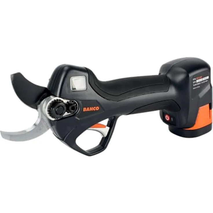 BAHCO Akku-Gartenschere, kabellos, 35 mm mit 2 Batterien und intelligentem Display