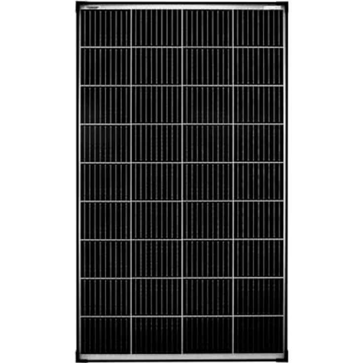 EnjoySolar monokristallines Solarpanel 150W 12V, schwarzer Rahmen, 158,75 mm PERC-Zellen, 0% MwSt. – Bild 1