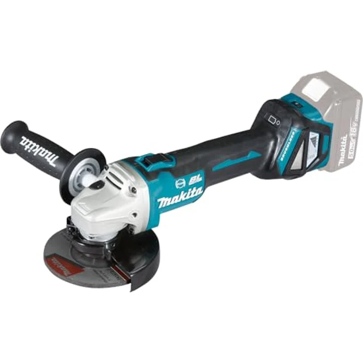 Makita DGA513ZJ Akku-Winkelschleifer, 18 V, Schwarz, Blau, Silber 125 mm Akku – Bild 5