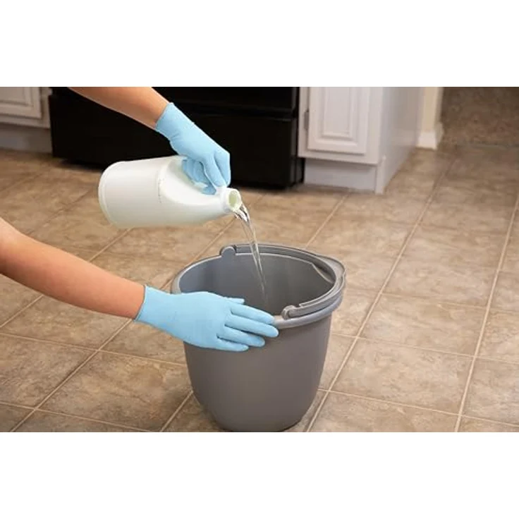 Ansell TouchNTuff 92-670 Nitril Handschuhe, Chemikalien- und Flüssigkeitsschutz, Hellblau, Größe 8.5-9 (100 Handschuhe pro Spender) – Bild 8