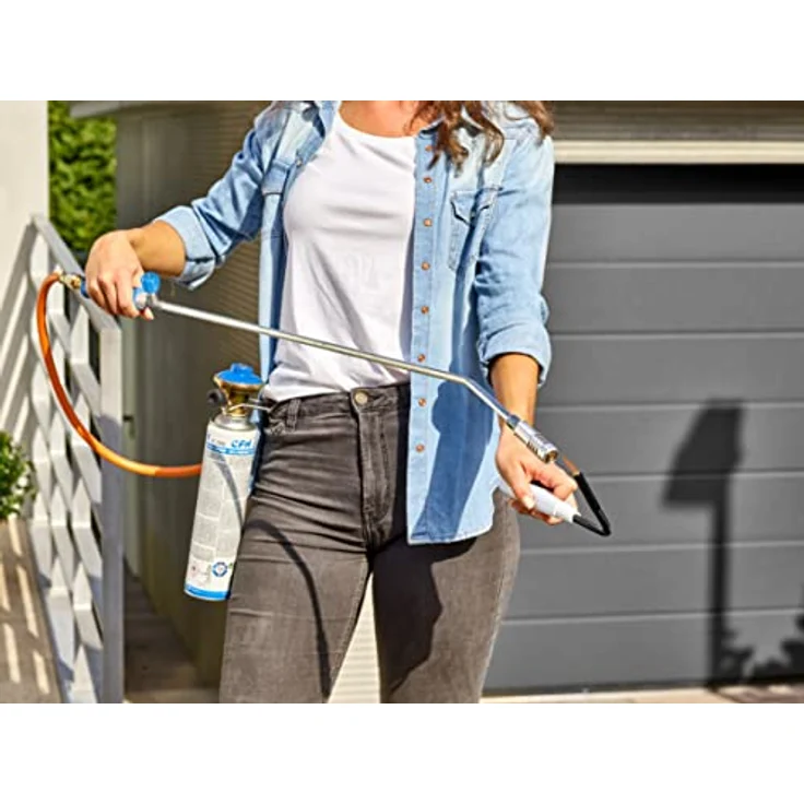 CFH Universaldruckgasdose AT 2000, Druck Gas Dose mit 330 g Propan/Butan-Gemisch, Schraubanschluss nach DIN EN 521, TÜV SÜD geprüft – Bild 4
