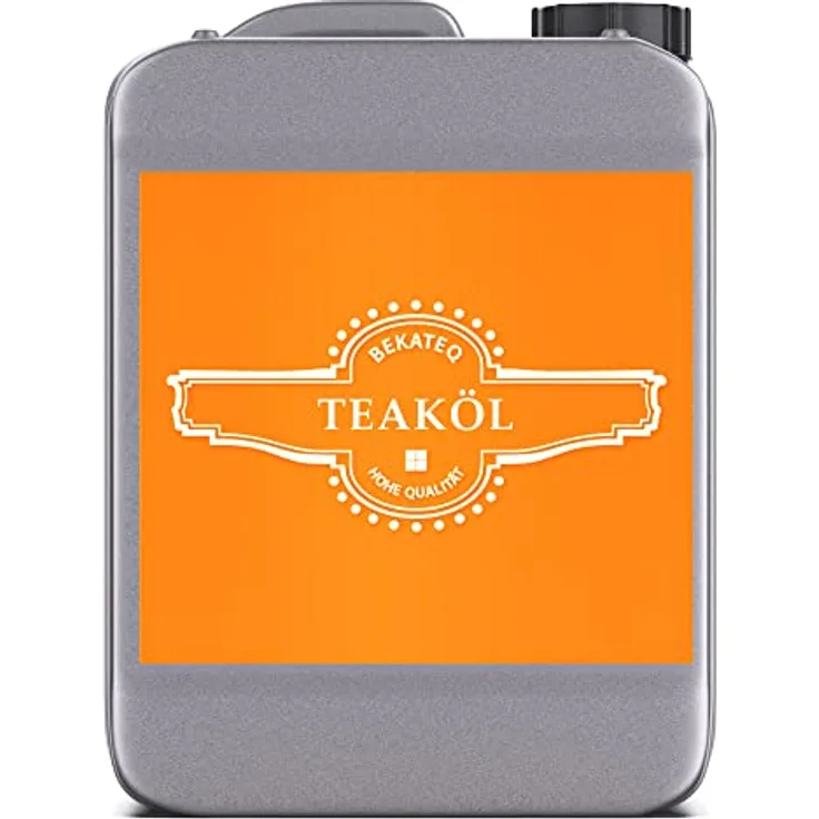 BEKATEQ Teaköl BE-205, 10 Liter farblos, Holzpflege & Imprägnierung für Teak- und Bangkiraiholz, wetterfest, lösemittelfrei, schmutzabweisend