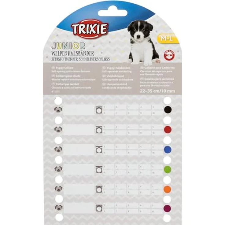 Trixie Welpenhalsbänder 6 Stück S-M (17-25 cm) – Bild 3