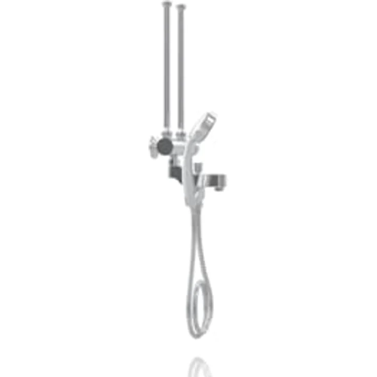 Stiebel Eltron Zweigriff-Duschwandarmatur MED-D, Chrom-Oberfläche, Duschinstallation – Bild 3