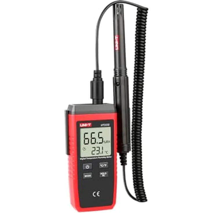 Uni-T UT333S, digitales Mini-Temperatur-Feuchtigkeitsmessgerät mit geteiltem Design zur präzisen Messung in schwer zugänglichen Bereichen – Bild 5