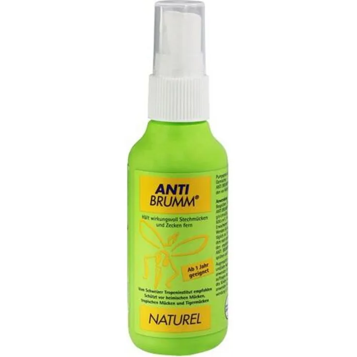 HERMES Arzneimittel GmbH ANTI-BRUMM Naturel Insektenspray, 75 ml Pumpzerstäuber für natürliche Schädlingsbekämpfung